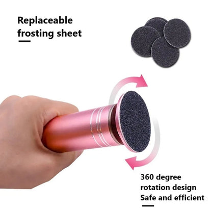 Electric Foot Grinder Calluses Dead Skin Remover With 60pcs Replaceable Sandpaper Discs UK Plug(Black) - Grinding Tools & Accessories by PMC Jewellery | Online Shopping South Africa | PMC Jewellery | Buy Now Pay Later Mobicred