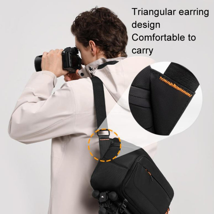 Cwatcun D133 Camera Chest Bag Multi-functional Handheld Slanting Cross Shoulder Camera Casual Bag, Color: Large Black - free shipping - PMC TechLife - Order now!
