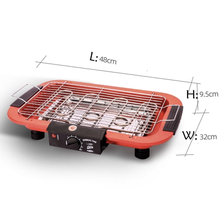 1800W Electric Grill Home BBQ Grill, UK Plug(Red) - free shipping - PMC TechLife - Order now!