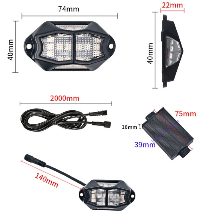 10 in 1 Car Chassis Light RGB Colorful Atmosphere Light - free shipping - PMC Jewellery - Order now!