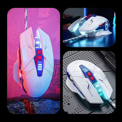 Inphic W9P Glowing Computer Gaming Wired Mouse(Silent Version) - Wired Mice by Inphic | Online Shopping South Africa | PMC Jewellery | Buy Now Pay Later Mobicred