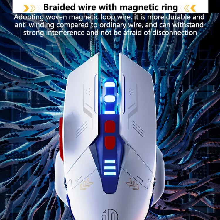 Inphic W9P Glowing Computer Gaming Wired Mouse(Silent Version) - Wired Mice by Inphic | Online Shopping South Africa | PMC Jewellery | Buy Now Pay Later Mobicred