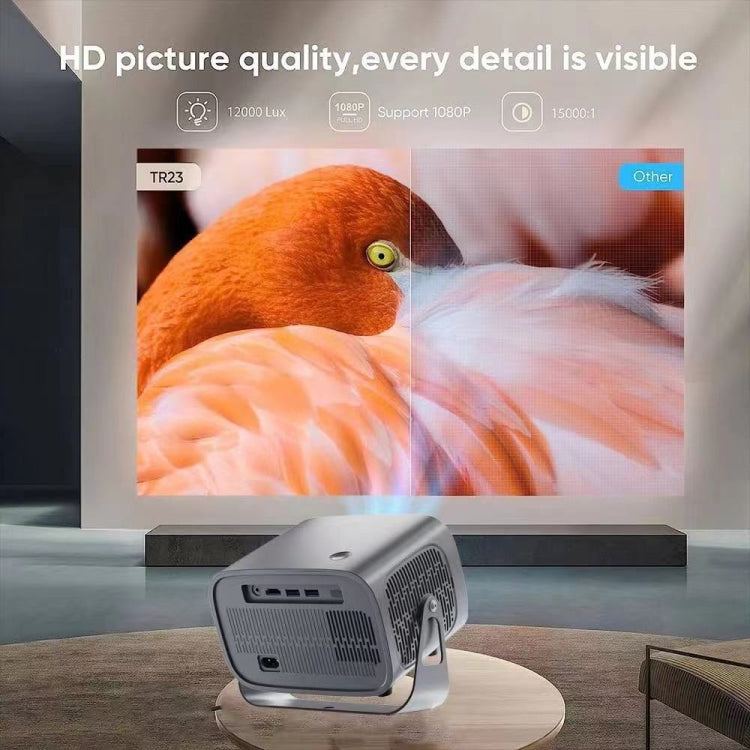 4K Smart Android Portable Projector US Plug - Mini Projector by PMC Jewellery | Online Shopping South Africa | PMC Jewellery | Buy Now Pay Later Mobicred