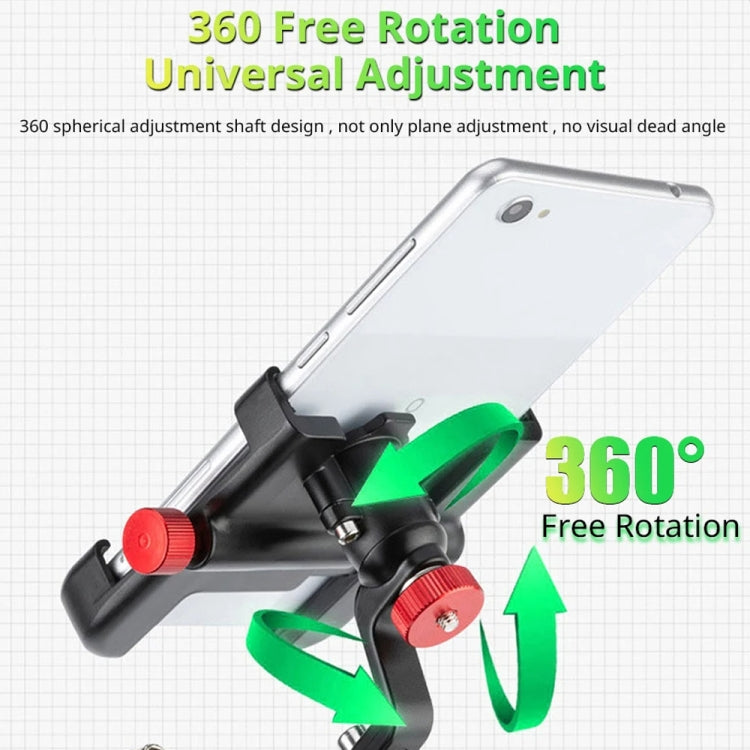 PROMEND SJJ-297E Rearview Mirror Model Phone Holder Universal Aluminum Alloy Electric Bike Mount - Holder by PROMEND | Online Shopping South Africa | PMC Jewellery | Buy Now Pay Later Mobicred