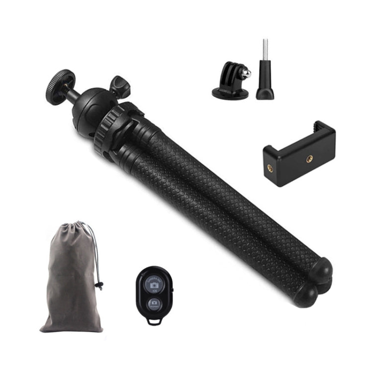 Octopus Fish Silicone Camera Tripod Desktop Folding Stand With Bluetooth Controller+Adapter+Phone Clip+Storage Bag+Screws - Tripods by PMC TechLife | Online Shopping South Africa | PMC TechLife | Buy Now Pay Later Mobicred