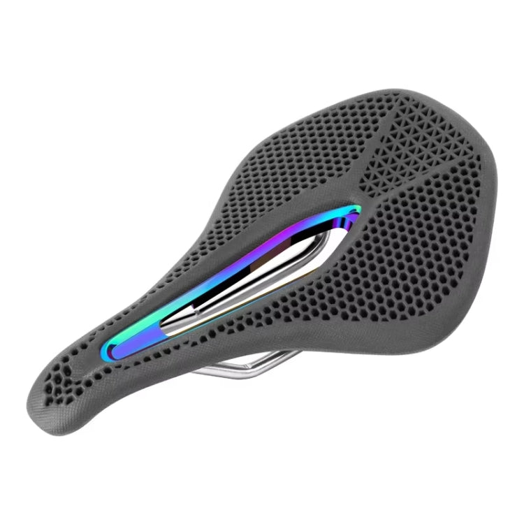 PROMEND SD-577 Bicycle Honeycomb Bionic Structure Saddle Hollow Steel Bow Breathable Comfort Saddle, Size: M(Black Surface Colorful Shell Bottom) - free shipping - PMc TechLife - Order now!