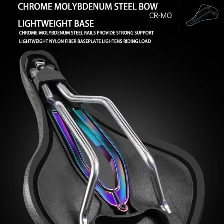 PROMEND SD-577 Bicycle Honeycomb Bionic Structure Saddle Hollow Steel Bow Breathable Comfort Saddle, Size: M(Black Surface Colorful Shell Bottom) - free shipping - PMc TechLife - Order now!