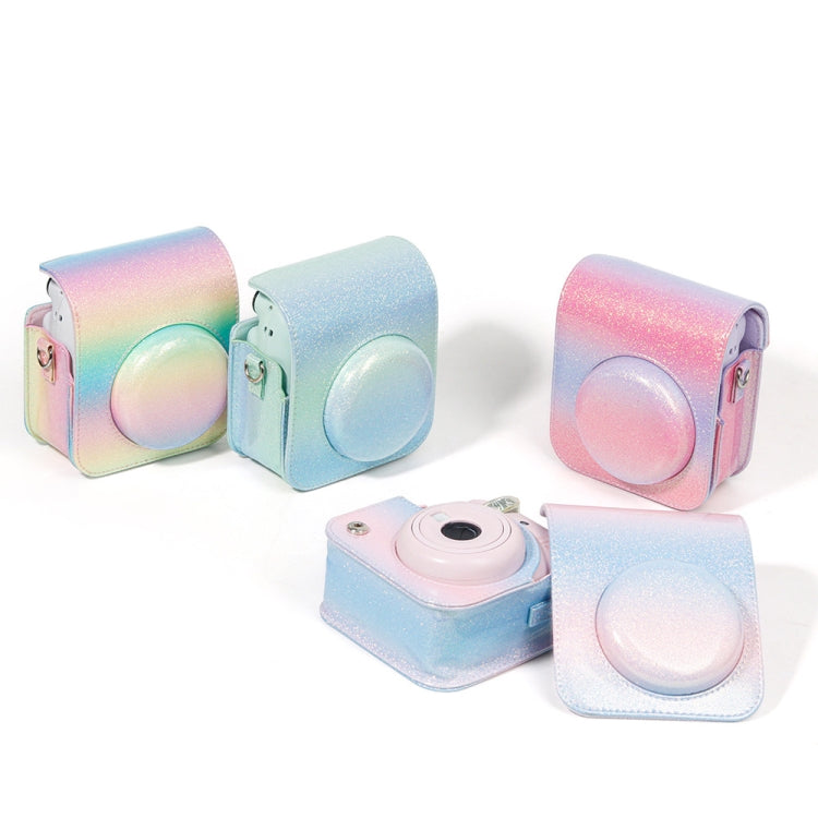 Colorful Starry Sky Camera Protection Bag For Fujifilm Instax Mini 12(Blue Green) - Leather Bag by PMC TechLife | Online Shopping South Africa | PMC TechLife | Buy Now Pay Later Mobicred