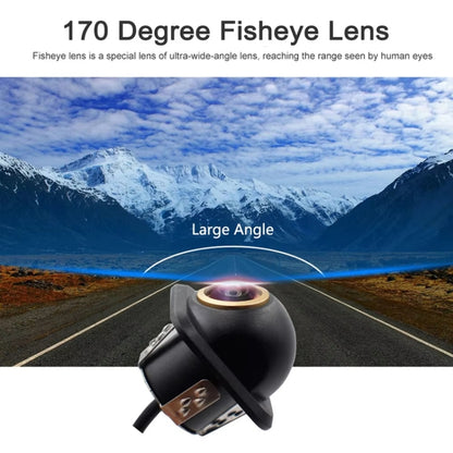 Car Universal HD Night Vision Rear View Reversing Three-Control Fisheye Camera, Style: AHD720P Straw Hat - Rear View Cameras by PMC Jewellery | Online Shopping South Africa | PMC Jewellery | Buy Now Pay Later Mobicred