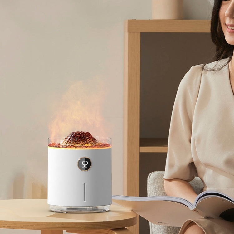 HX127 Mini Volcano Lava Aromatherapy Diffuser Small Household Atmosphere Humidifier, Color: Black - free shipping - PMC TechLife - Order now!