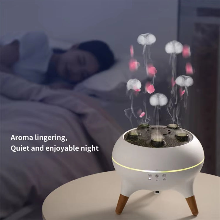 Dynamic Multi-Spray Aromatherapy Diffuser With Colorful Lights Remote Control Humidifier US Plug(V80 Spit Circle Upgrade Model) - free shipping - PMC TechLife - Order now!
