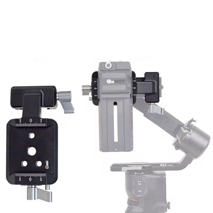 For DJI Ronin RS 3 Pro / RS 3 / RS 2 Vertical Shooting Plate Mount Stabilizer Accessories(Gray) -  by PMc TechLife | Online Shopping South Africa | PMc TechLife | Buy Now Pay Later Mobicred