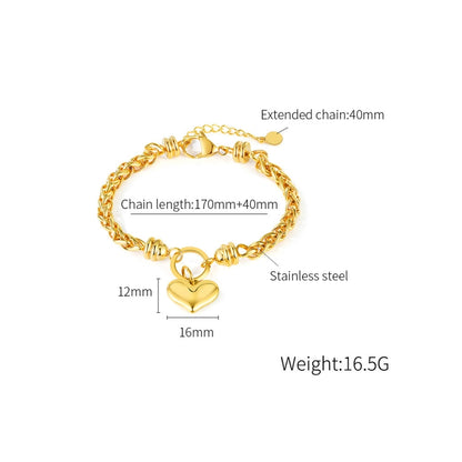 OPK 1325 Love Personalized Stainless Steel Bracelet, Color: Gold - Bracelets by OPK | Online Shopping South Africa | PMC Jewellery | Buy Now Pay Later Mobicred