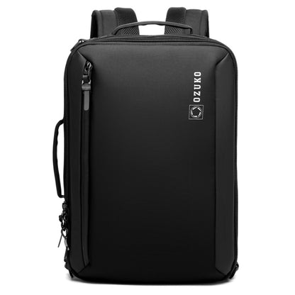 Ozuko Business Laptop USB Backpack Men Schoolbag(Black) - Backpack by ozuko | Online Shopping South Africa | PMC Jewellery | Buy Now Pay Later Mobicred