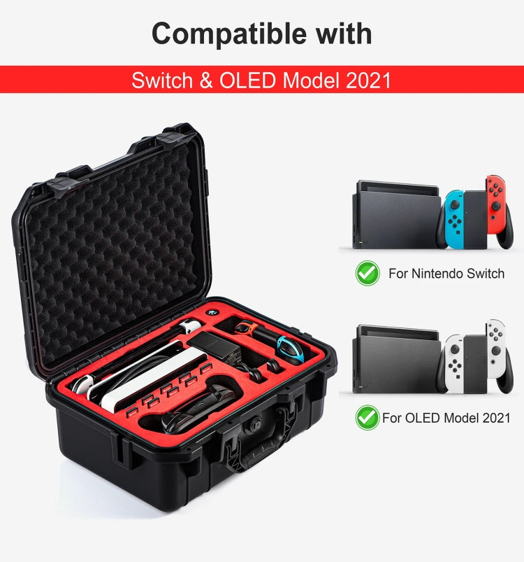 DEVASO For Switch / OLED IP67 Waterproof Storage Case Hardshell Bag, Color: Black - Bags by DEVASO | Online Shopping South Africa | PMC Jewellery | Buy Now Pay Later Mobicred