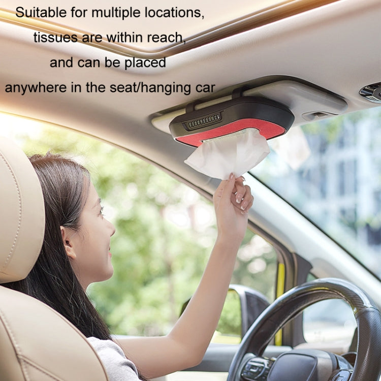 Car Sun Visor Hanging Sunroof Seat Back Tissue Box, Color: Leather Brown - Stowing Tidying by PMC Jewellery | Online Shopping South Africa | PMC Jewellery | Buy Now Pay Later Mobicred
