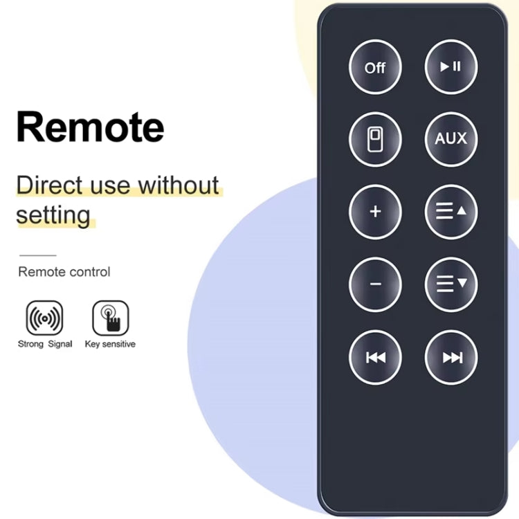 For BOSE SD10 Bluetooth Speaker Remote Control Replacement Parts(Black) - Other Accessories by PMc TechLife | Online Shopping South Africa | PMc TechLife | Buy Now Pay Later Mobicred