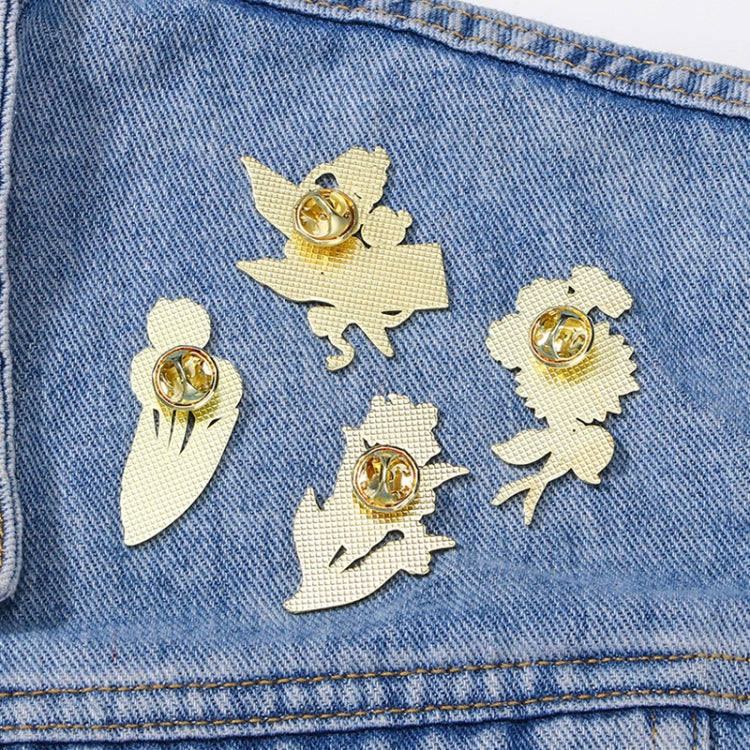 CZ0976-4 Cartoon Plant Flower Alloy Enamel Badge Garden Style Sunflower Clothing Bag Brooch Ornament - Brooches by PMC Jewellery | Online Shopping South Africa | PMC Jewellery | Buy Now Pay Later Mobicred