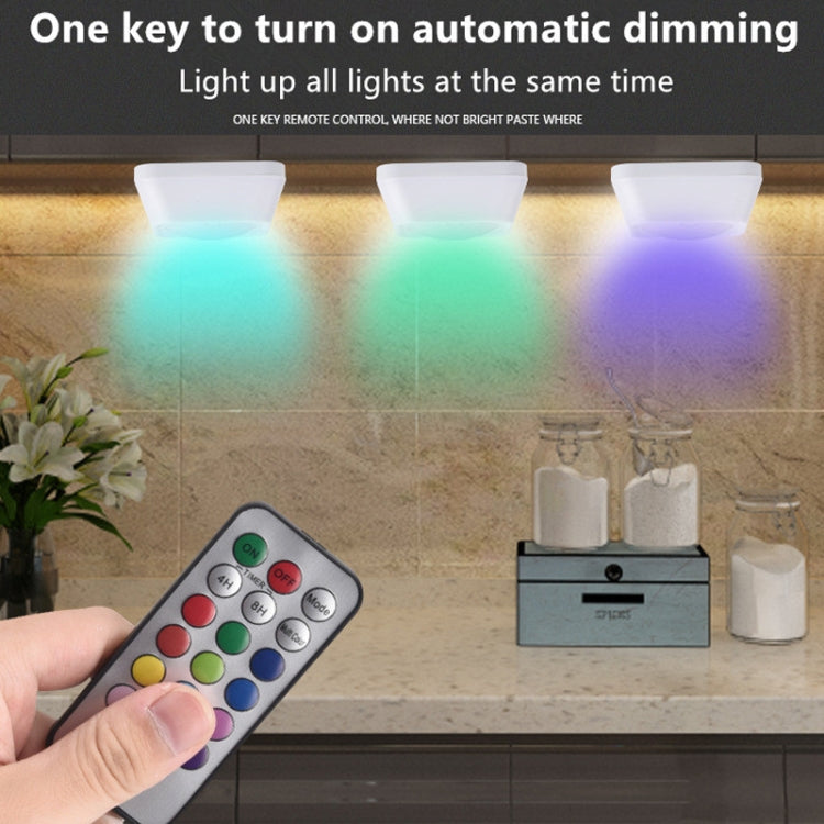 Remote Control Night Light LED Bedside Cabinet RGB Colorful Pat Light(2 Remote Controls + 6 Lights) - Night Lights by PMc TechLife | Online Shopping South Africa | PMc TechLife | Buy Now Pay Later Mobicred