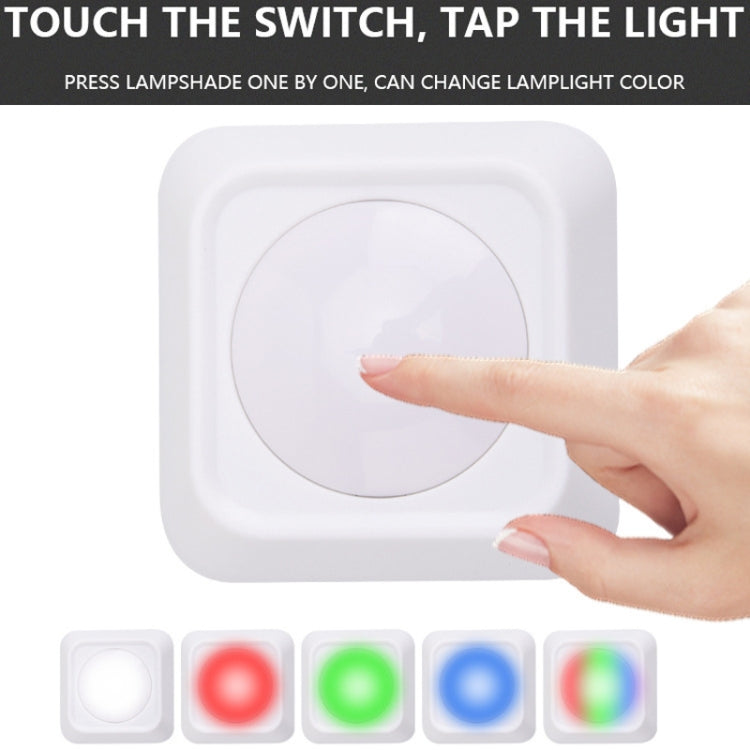 Remote Control Night Light LED Bedside Cabinet RGB Colorful Pat Light(2 Remote Controls + 6 Lights) - Night Lights by PMc TechLife | Online Shopping South Africa | PMc TechLife | Buy Now Pay Later Mobicred