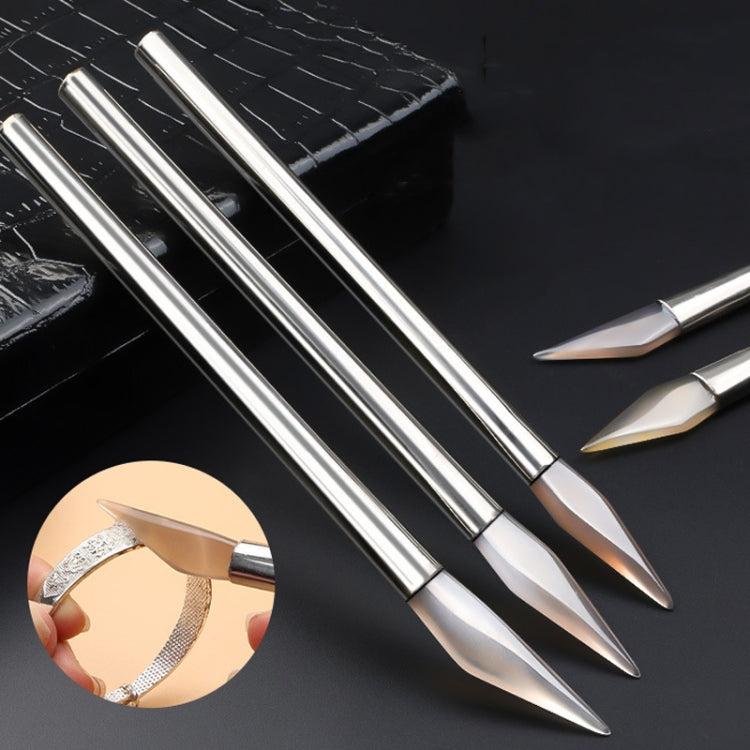 Gold And Silver Jewelry Polishing Scraping Shining Agate Knife Sanding Tool, Model: Steel Handle Sword Large - Jewelry Tools by PMC Jewellery | Online Shopping South Africa | PMC Jewellery | Buy Now Pay Later Mobicred