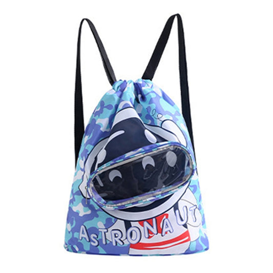 Children Swimming Bag Cute Cartoon Beach Backpack Dry Wet Separation Waterproof Storage Bag, Size: Small 1 Layer(Blue) - Waterproof Bags by PMC Jewellery | Online Shopping South Africa | PMC Jewellery | Buy Now Pay Later Mobicred