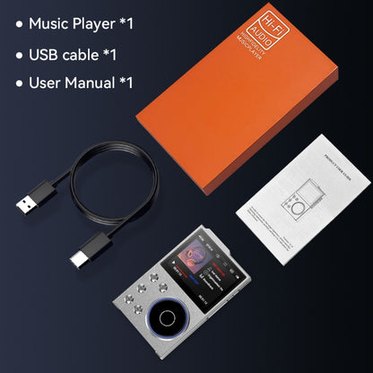 2.4 inch HIFI Bluetooth Music Player DSD256 Mastering Sound Quality Walkman, Memory: 16GB(Gray) - MP3 Player by PMC Jewellery | Online Shopping South Africa | PMC Jewellery | Buy Now Pay Later Mobicred