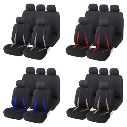 Cars All Seasons Universal All-Inclusive Fabric Seat Cover(33055 Gray) - Seat Accessories by PMC Jewellery | Online Shopping South Africa | PMC Jewellery | Buy Now Pay Later Mobicred