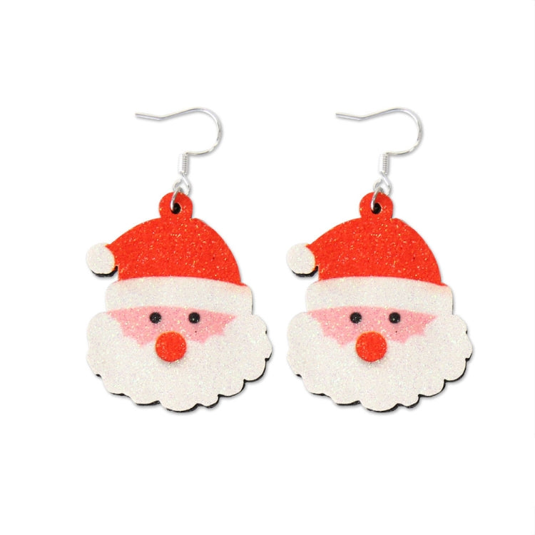 Christmas Element Cartoon Decoration Earrings Shiny Earrings, Spec: Santa Claus - free shipping - PMc TechLife - Order now!