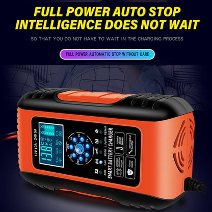 ANHTCzyx 12V/24V 6-180AH 7-Stage Smart Car Motorcycle Battery Charger(UK Plug) - Battery Charger by ANHTCzyx | Online Shopping South Africa | PMC Jewellery | Buy Now Pay Later Mobicred