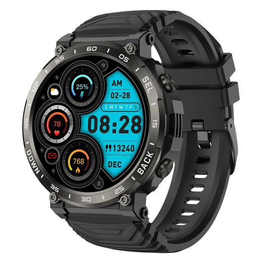 Bluetooth Talk Outdoor Pedometer Exercise Heart Rate Sleep Monitoring Smart Watch(Black) - Smart Watches by PMC Jewellery | Online Shopping South Africa | PMC Jewellery | Buy Now Pay Later Mobicred