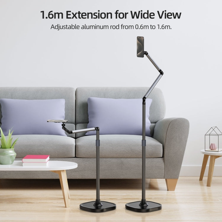 TELESIN P3-FS-01 Phone Video Live Streaming Magsafe Magnetic Mount(Floor) - Stand by TELESIN | Online Shopping South Africa | PMC TechLife | Buy Now Pay Later Mobicred