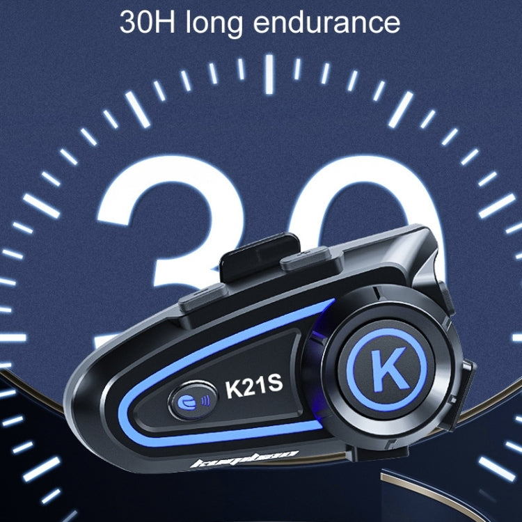 KUQIBAO K21S Motorcycle Riding Helmet Dual Intercom Bluetooth Headset With Lights(Hard Microphone) - free shipping - PMC TechLife - Order now!
