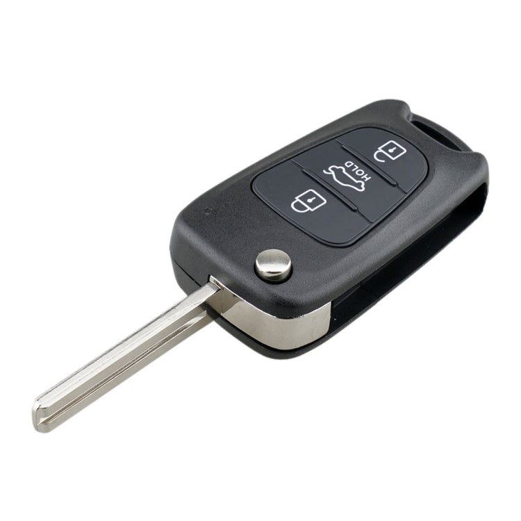 For Hyundai / Kia 3-Button Folding Car Key Shell(Sedan Hold Key) - Car Key Cases by PMc TechLife | Online Shopping South Africa | PMc TechLife | Buy Now Pay Later Mobicred