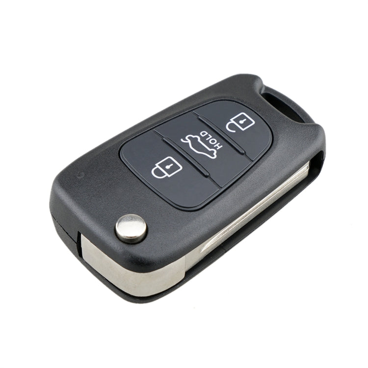 For Hyundai / Kia 3-Button Folding Car Key Shell(Sedan Hold Key) - Car Key Cases by PMc TechLife | Online Shopping South Africa | PMc TechLife | Buy Now Pay Later Mobicred