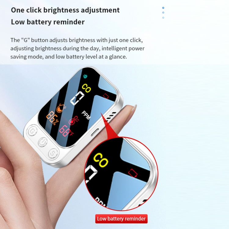 3 In 1 Multifunctional Portable Carbon Monoxide Detector(White) - Air & Water Quality Tester by PMC TechLife | Online Shopping South Africa | PMC TechLife | Buy Now Pay Later Mobicred