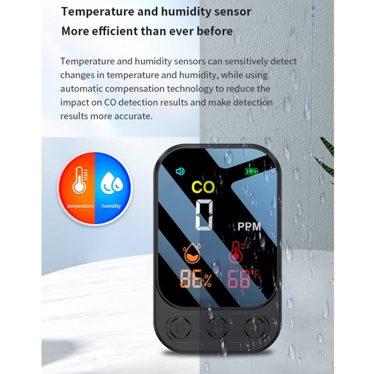 3 In 1 Multifunctional Portable Carbon Monoxide Detector(White) - Air & Water Quality Tester by PMC TechLife | Online Shopping South Africa | PMC TechLife | Buy Now Pay Later Mobicred