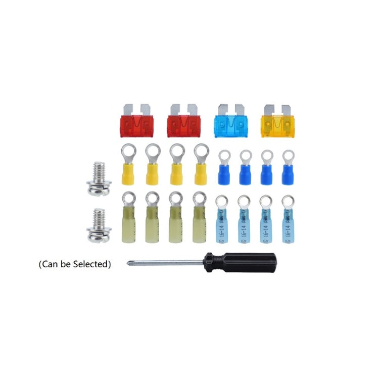 4-way RV Yacht Flame Retardant Waterproof Battery Terminal Fuse Block(Two) - free shipping - PMC Jewellery - Order now!