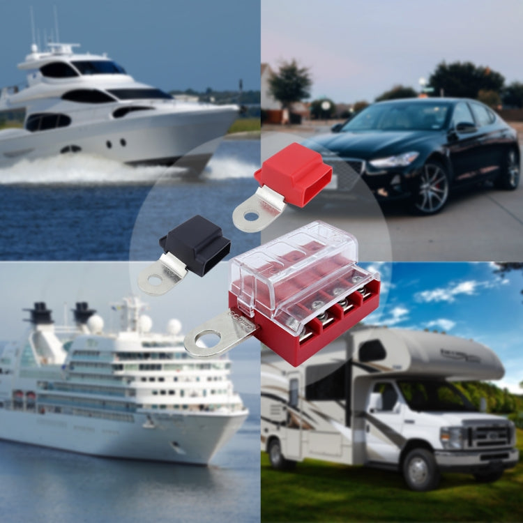 4-way RV Yacht Flame Retardant Waterproof Battery Terminal Fuse Block(Two) - free shipping - PMC Jewellery - Order now!