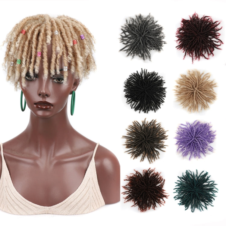 Personalized Hollow Curl Hip Hop Short Hair Dirty Braid Wig Blocks, Model: 1BT30 - free shipping - PMC TechLife - Order now!