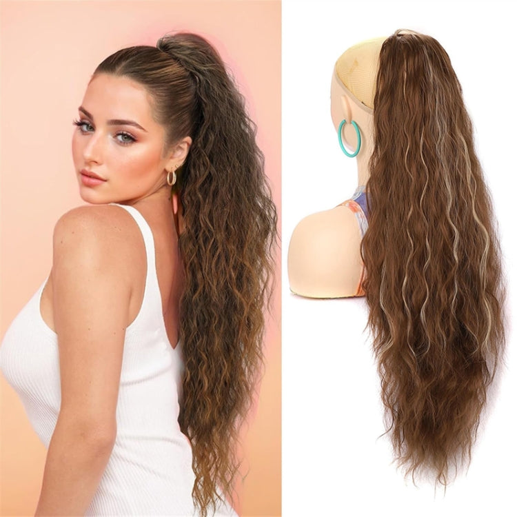 Ladies Extended Woolly Curly Rope Pulling Mesh Ponytail Wig, Color: 9H60A# - free shipping - PMC TechLife - Order now!