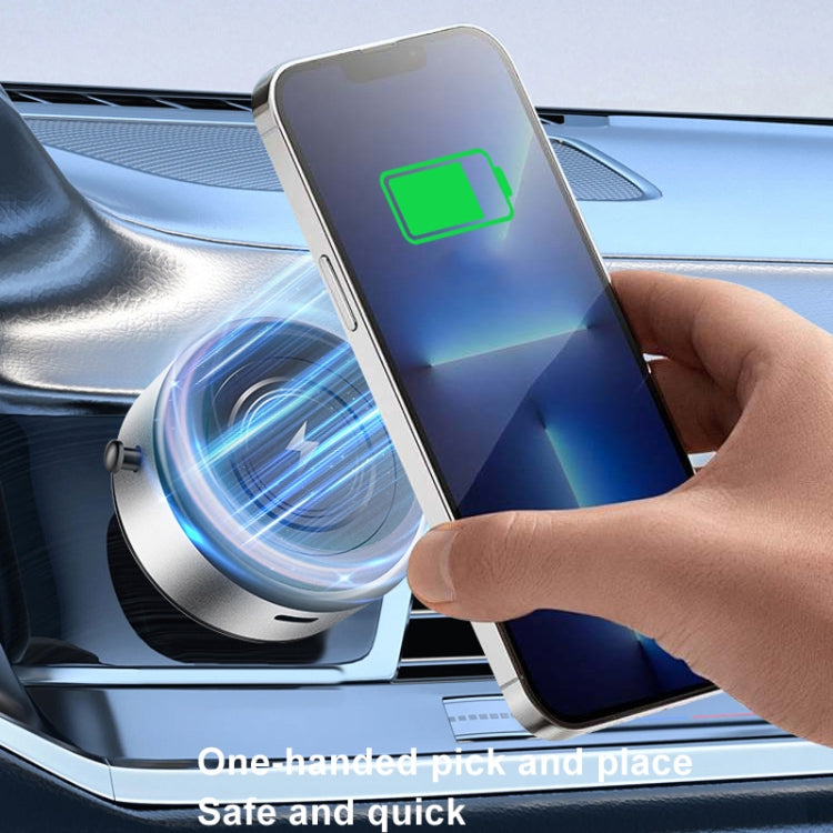 AIMITE M8 Car Wireless Charger Phone Holder Vacuum Suction Cup Strong Magnetic Support Bracket(Black) - free shipping - PMC Jewellery - Order now!