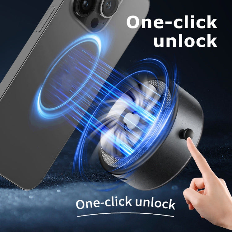 AIMITE M8 Car Wireless Charger Phone Holder Vacuum Suction Cup Strong Magnetic Support Bracket(Black) - free shipping - PMC Jewellery - Order now!