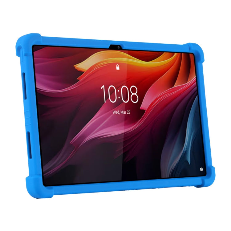 For Lenovo Tab K11 Plus Shockproof Silicone Tablet Protective Case With Holder(Black) - Lenovo by PMC TechLife | Online Shopping South Africa | PMC TechLife | Buy Now Pay Later Mobicred