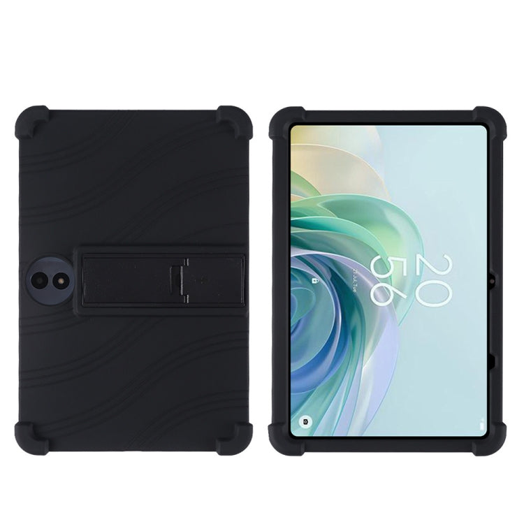 For TCL TAB 11 Gen 2 Shockproof Silicone Tablet Protective Case With Holder(Black) - Others by PMC TechLife | Online Shopping South Africa | PMC TechLife | Buy Now Pay Later Mobicred