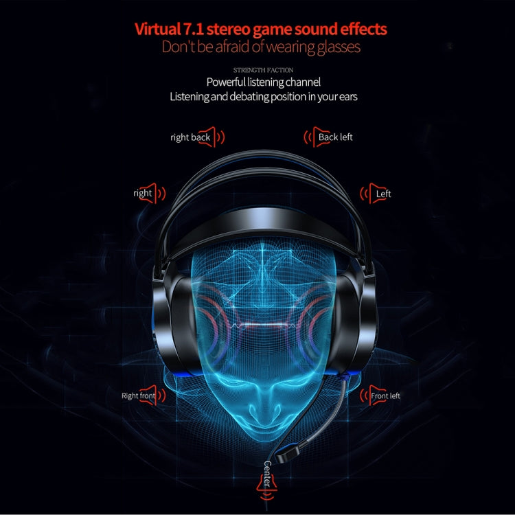 YINDIAO Q7 Colorful Light Computer Wired Headset USB Gaming Headset Dual 3.5mm + USB Pink - Multimedia Headset by YINDIAO | Online Shopping South Africa | PMC TechLife | Buy Now Pay Later Mobicred