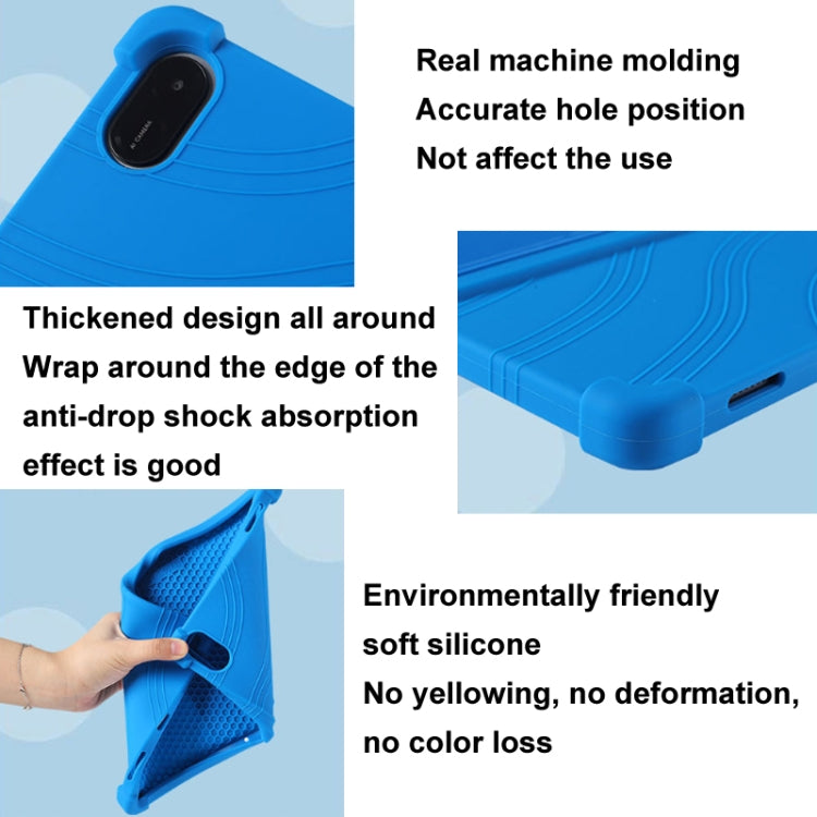 For Honor Pad X9 Shockproof Silicone Tablet Protective Case With Holder(Black) - Honor by PMC TechLife | Online Shopping South Africa | PMC TechLife | Buy Now Pay Later Mobicred