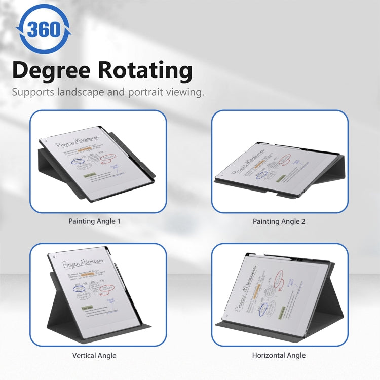 For reMarkable Paper Pro 2024 11.8 inch Rotating Dormant Case(Gray) - Others by PMC TechLife | Online Shopping South Africa | PMC TechLife | Buy Now Pay Later Mobicred