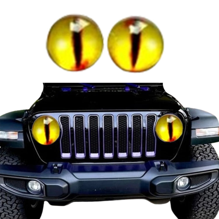 1pair Beast Eyes Headlight Decorative Stickers Off-Road Vehicle Front Lights Stereo Decals, Style: 25 - Lamp Decoration by PMC TechLife | Online Shopping South Africa | PMC TechLife | Buy Now Pay Later Mobicred