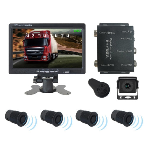 7 Inch Reversing Detection Visible AHD Digital Radar Image(PZ903) - Radar Detectors by PMC Jewellery | Online Shopping South Africa | PMC Jewellery | Buy Now Pay Later Mobicred